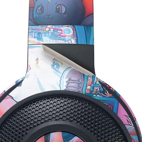 Pink Hair Anime Gamer Girl by Ivy Dolamore Razer Kraken X Skin